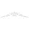 Ekena Millwork Pitch Kendall Architectural Grade PVC Gable Pediment, 36"W x 7 1/2"H x 1"P (5/12) GPP036X008X100KEN - alternate 2